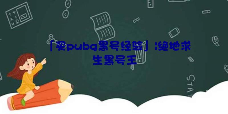 「买pubg黑号经验」|绝地求生黑号王